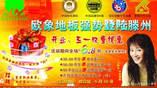 欧象地板广告图片