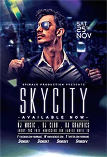 天空之城创意海报素材下载