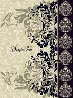 古典花纹欧式底纹背景矢量素材 古典花纹欧式底纹背景矢量素材