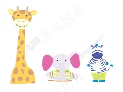 手绘插画 动物图片