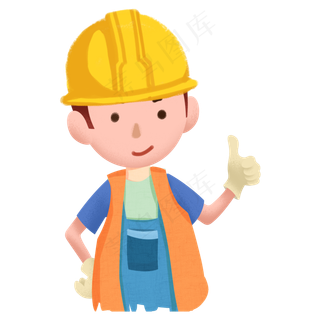 建筑工人卡通装饰素材建筑工人卡通装饰素材