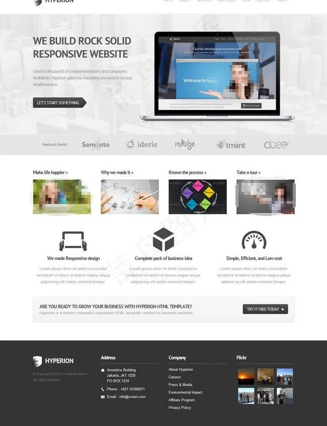 html5模板下载图片