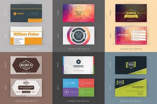 时尚名片设计矢量素材