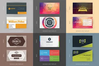 时尚名片设计矢量素材