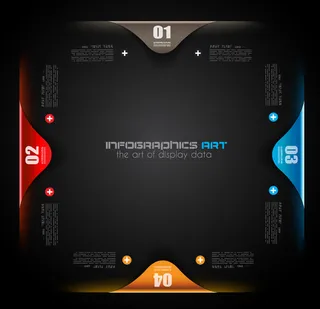 商务主题年终工作总结信息图表素材