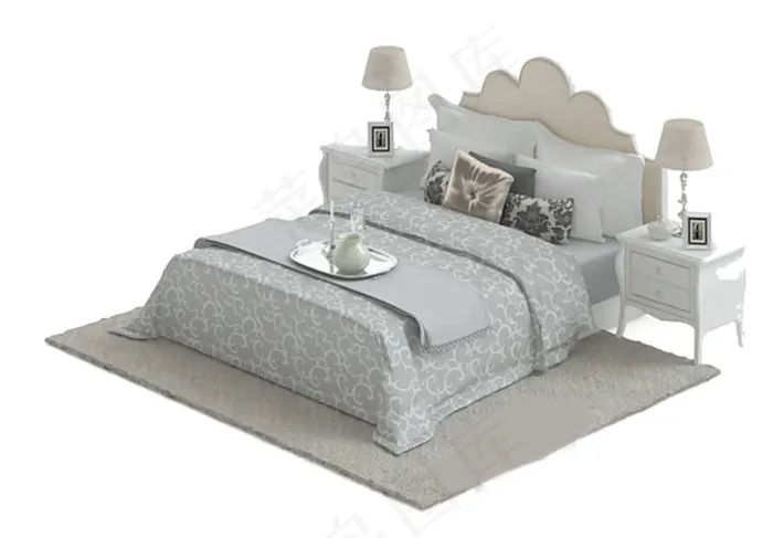 3D床模型模板下载