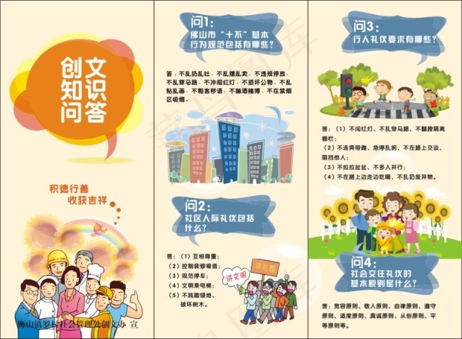 三折页cdr矢量模版下载
