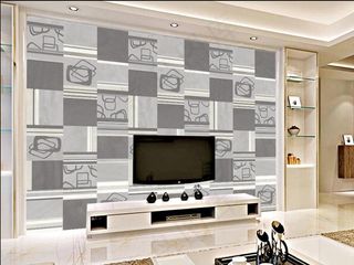 欧式格子风格特色背景墙