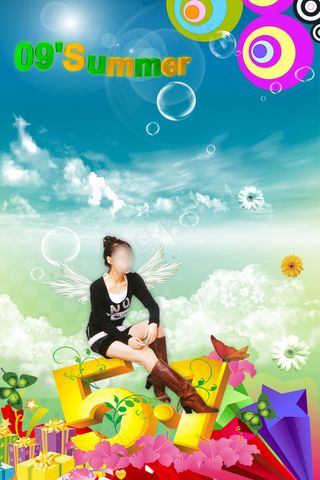 劳动节高清PSD分层素材购物促销