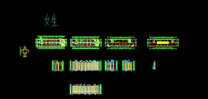 CAD女生宿舍图纸