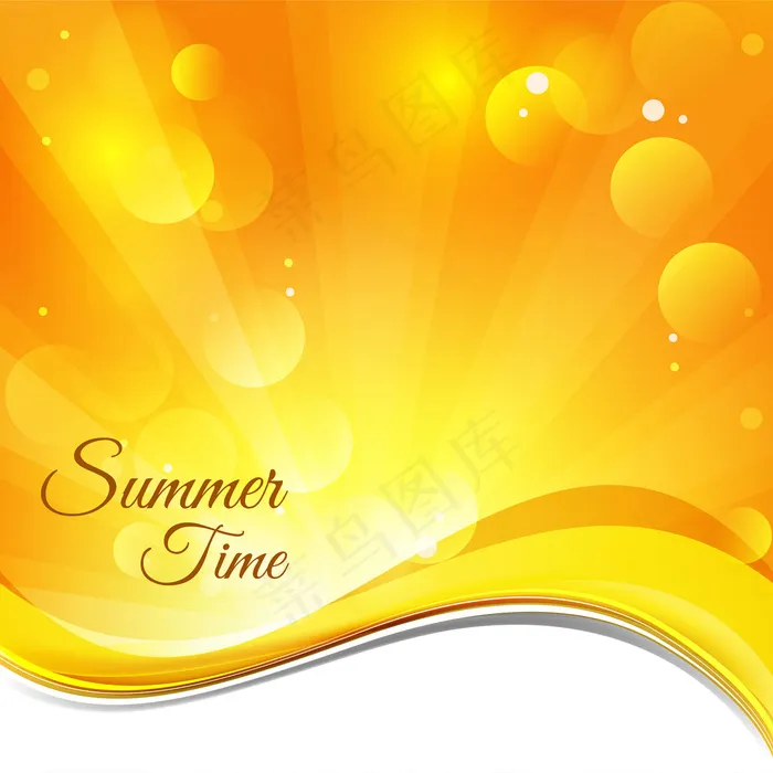 黄色背景矢量图