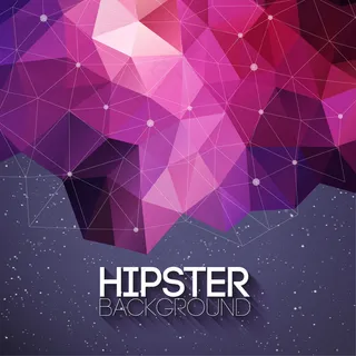 渐变立体科技感的钻石拼接背景图矢量图下载