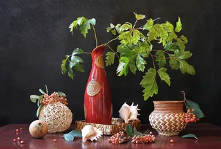 数码静物油画图片