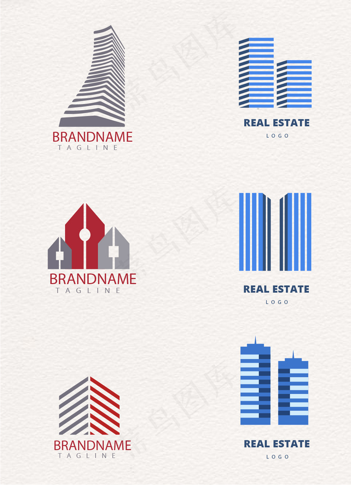 简约几何房地产logoeps,ai矢量模版下载