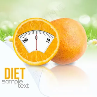 减肥瘦身创意广告图片