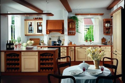 欧式田园风格橱柜图片