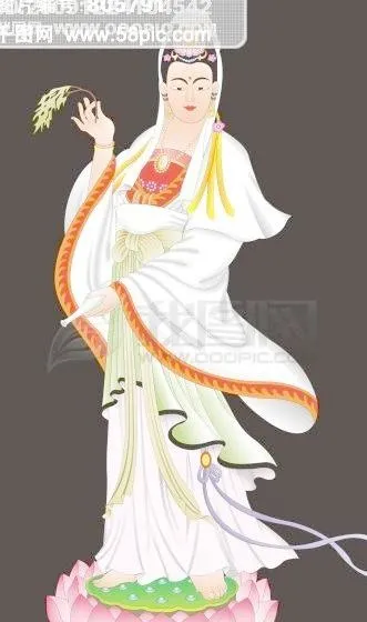 观音菩萨cdr矢量模版下载