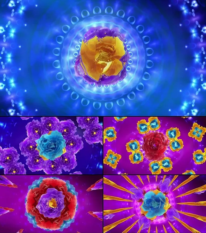 大气晚会开场花海视频