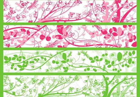 春天的花纹图片