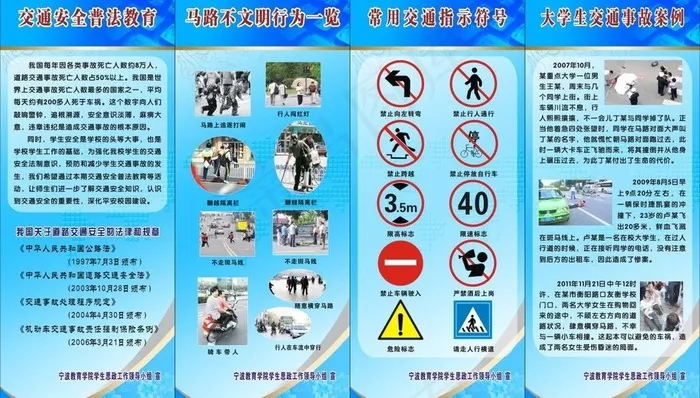 交通易拉宝图片(800X2000)cdr矢量模版下载
