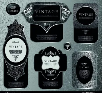 欧式花纹标签图片