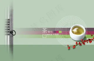 高清PSD分层素材茶文化模板