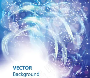 动感闪光梦幻背景矢量素材