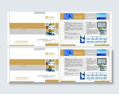 金融货币对折页图片