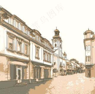 怀旧城市建筑图片