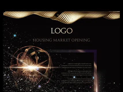 高端土豪金房地产开业优惠促销楼盘宣... 高端土豪金房地产开业优惠促销楼盘宣...