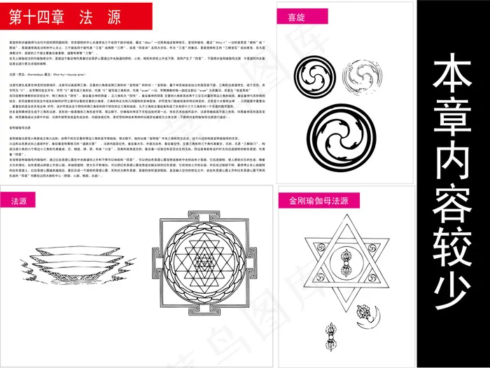 藏传佛教的符号和法矢量素材十四源构...ai矢量模版下载