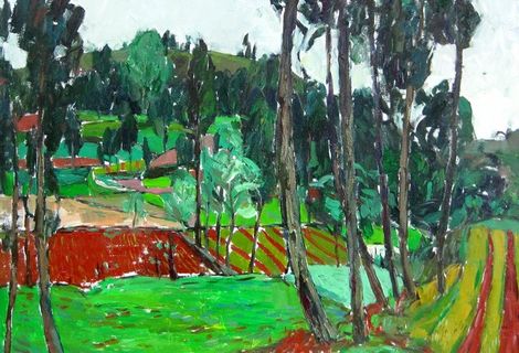 静静的山村图片