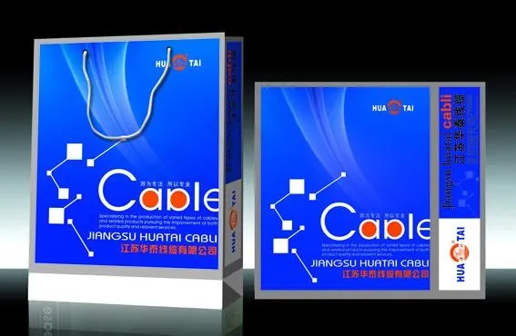 华泰线缆手提袋图片cdr矢量模版下载