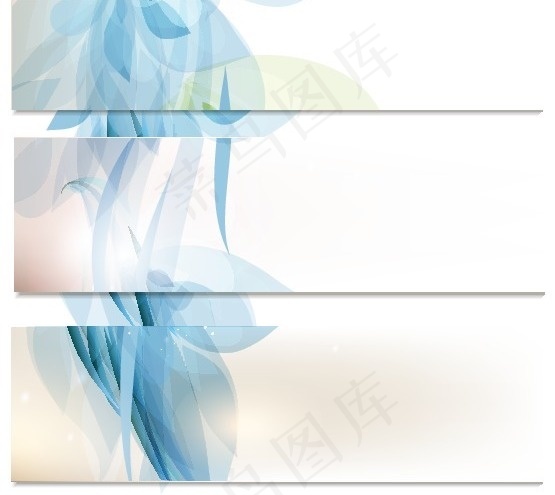 幻彩花纹设计矢量横幅4