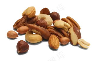 干果坚果素材花生瓜子桂圆杏仁核桃p...