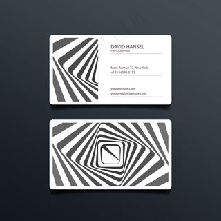 黑色蓝色IT科技大气名片