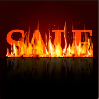 火焰促销字体