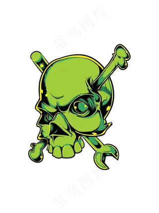 骷髅T恤图案设计