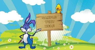 背景矢量复活节兔