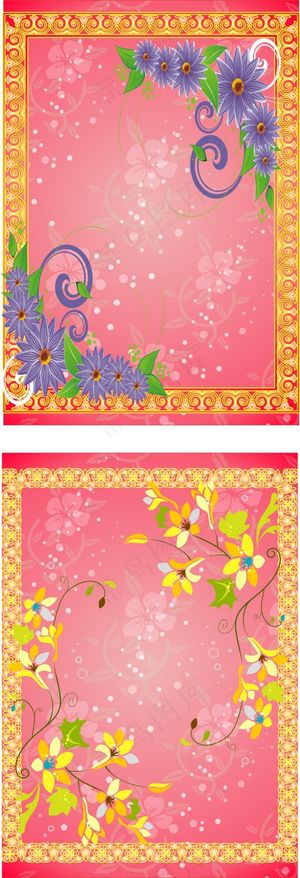 矢量华丽欧式花纹