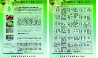 中医药单页图片
