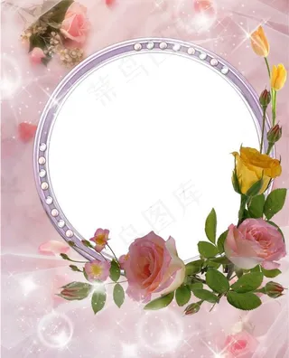 浪漫爱情主题相框psd模板3图片