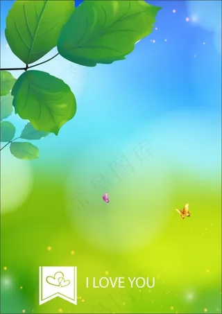 清新背景矢量素材