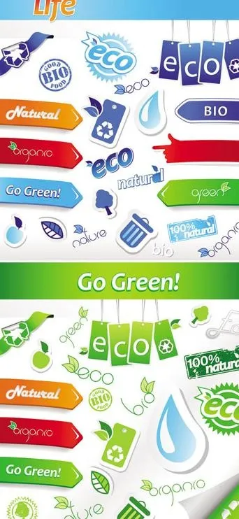 精致包角与贴纸矢量素材eps,ai矢量模版下载