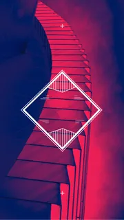紫色迷幻艺术风格时尚海报H5背景 紫色迷幻艺术风格时尚海报H5背景