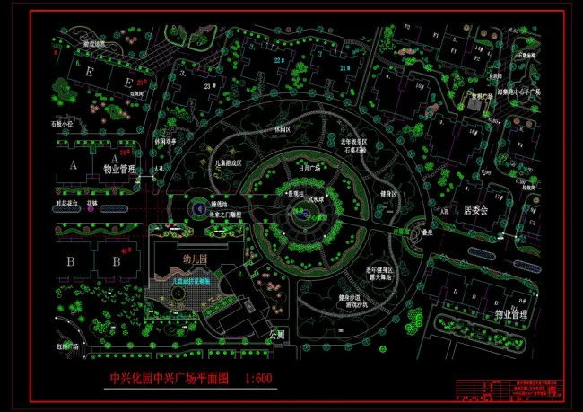 滨江园林cad图纸