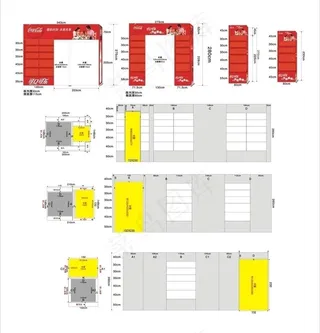 可口可乐结构尺寸图图片