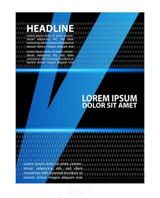 黑蓝几何画册图片