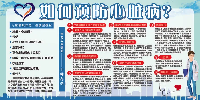 2018年免费预防心脏病宣传栏设计...psd模版下载