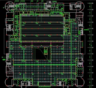 藏式宾馆一层天棚布置图